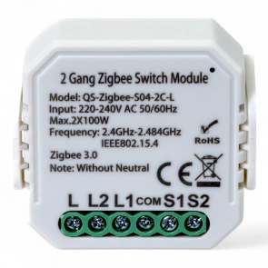 Розумний вимикач Tervix Pro Line ZigBee Switch (2 клавіші), без нуля №2