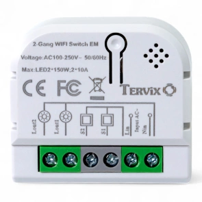 Розумний вимикач Tervix Pro Line WiFi Switch (2 клавіші) №2