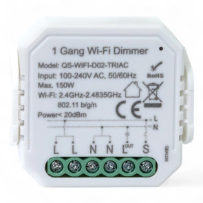 Розумний вимикач - регулятор Tervix Pro Line WiFi Dimmer (1 клавіша) №2