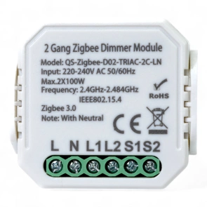 Розумний вимикач - регулятор Tervix Pro Line ZigBee Dimmer (2 клавіші) №3