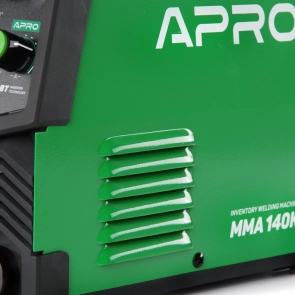 Зварювальний апарат інверторний APRO MMA-140 K, ел.4мм, + набір кабелів, кейс №22