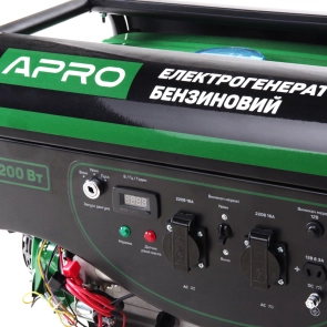 Генератор бензиновый 4-х тактный 3.0/3.2 кВт (электро запуск) APRO №4