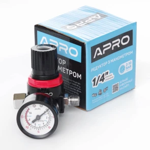 Редуктор с манометром 1/4` APRO №4