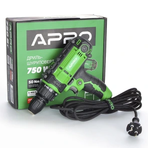 Дрель-шуруповерт сетевой APRO D750C №6