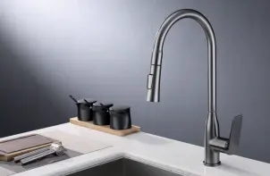 Смеситель Для кухни с выдвижным изливом Kroner KRP Graz - GRP030-T №1