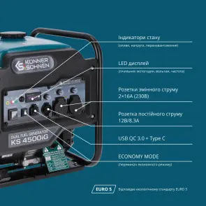 Инверторный генератор KS 4500iG №11