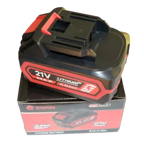 Акумулятор EDON 21В 4.0А·ч з індикатором заряду (аналог Makita LXT, яскрава упаковка) №1
