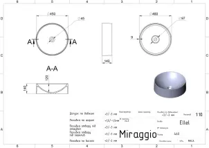 Умивальник Miraggio ELLEL №8