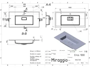 Умывальник Miraggio ERICA 1000 №6