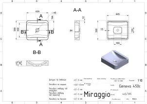 Умывальник Miraggio GENEVA №8