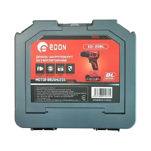 Аккумуляторный бесщеточный шуруповерт EDON ED-20BL (2акб+кейс+зу) №10