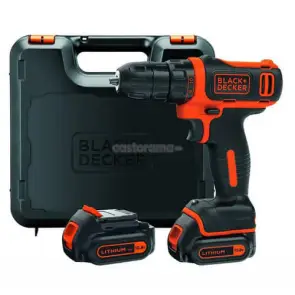 Дриль-шурупокрут акумуляторний BLACK+DECKER BDCDD12KB №1