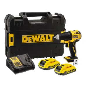 Дрель-шуруповерт аккумуляторная бесщеточная DeWALT DCD708D2T №1