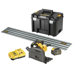 Пила дисковая погружная аккумуляторная бесщеточная DeWALT DCS520T2R №1