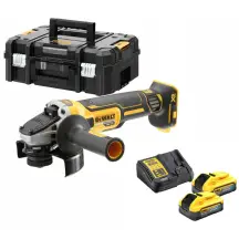 Шлифмашина угловая - болгарка бесщеточная аккумуляторная DeWALT DCG405H2T