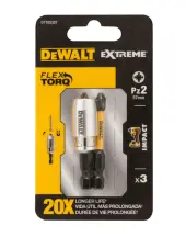 Набор бит и насадок DeWALT "IMPACT TORSION", ударные, Pz2, L = 50 мм, 2 шт + магнитный держатель шурупов