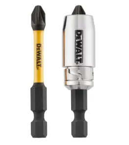 Набор бит и насадок DeWALT "IMPACT TORSION", ударные, Pz2, L = 50 мм, 2 шт + магнитный держатель шурупов №3