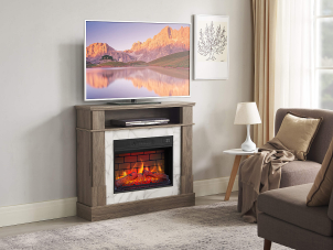Електрокамін ArtiFlame For Living AF23BS дуб сірий №9