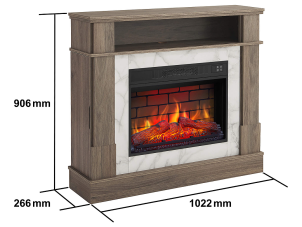 Електрокамін ArtiFlame For Living AF23BS дуб сірий №10