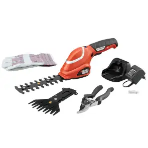 Кущоріз-ножиці акумуляторні BLACK+DECKER GSL700KIT №1