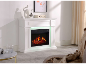 Електрокамін ArtiFlame Linz AF23S білий з LED підсвічуванням №9