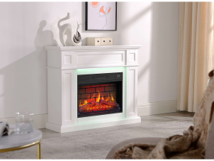 Електрокамін ArtiFlame Linz AF23BS білий з LED підсвічуванням №9