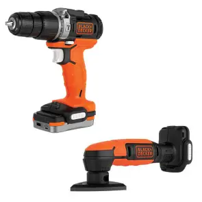 Набір з двох інструментів BLACK+DECKER BDCK121S1S №1
