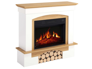 Електрокамін ArtiFlame Woodley AF23S білий / дуб натуральний №2