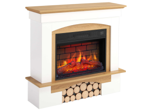 Електрокамін ArtiFlame Woodley AF23BS білий / дуб натуральний №2