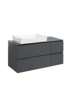 Тумба SANWEST GROUP "VELMA" 120 графит + столешница графит