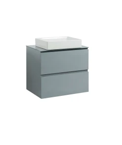 Тумба SANWEST GROUP VELMA 60 сіра +стільниця сіра +чаша Грейс №1