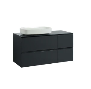 Тумба SANWEST GROUP VELMA 120 графіт +стільниця графіт+чаша Макс №1