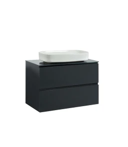 Тумба SANWEST GROUP VELMA 90 графіт +стільниця графіт+чаша Макс №1