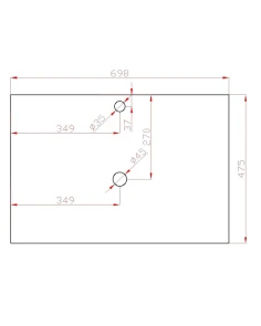Тумба SANWEST GROUP VELMA 70 белая+столешница белая+чаша Адель №6