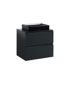 Тумба SANWEST GROUP VELMA 60 графит+столешница графит+чаша Грейс черная №4