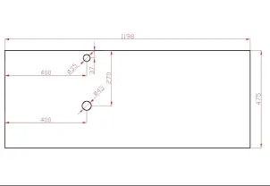 Комплект Вельма 120 графит (тумба + LED зеркало) №8