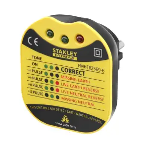 Тестер розеток настінний STANLEY FMHT82569-6 №1