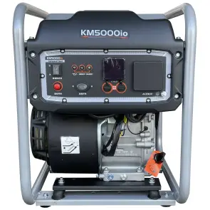 Генератор бензиновый инверторный KEMAGE KM5000io-3 с дисплеем и дополнительным подключением генерат №2