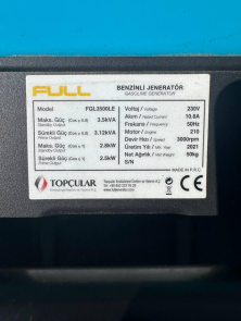 Генератор бензиновий Full FGL 3500LE №6