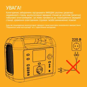 Зарядна станція Flashfish J1000 Plus / 2000 Вт / 930 Вт/год / Li-ion (FFJ1000plus) №5
