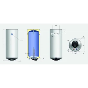 Водонагрівач Eldom Eureka 200 2x1.0 kW 72281D №10