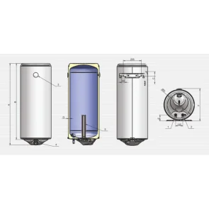 Водонагреватель Eldom Style DRY 100 2x1.0 kW 72270WD №8
