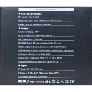 Портативная зарядная станция Redbo MPS-600 Portable Power Station №13