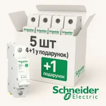 Автоматический выключатель 6kA 1P 16A В, Resi9 Schneider Electric R9F02116 комплект 5 шт
