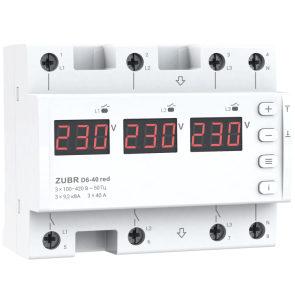 Реле напруги ZUBR D6-40 red №1