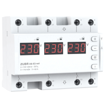 Реле напряжения ZUBR D6-63 red
