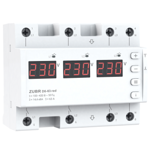 Реле напруги ZUBR D6-63 red №1