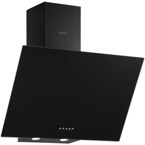Витяжка ARDESTO похила, 60см, 900м3ч, скло, 2х1Вт LED, кнопкове, чорний №1