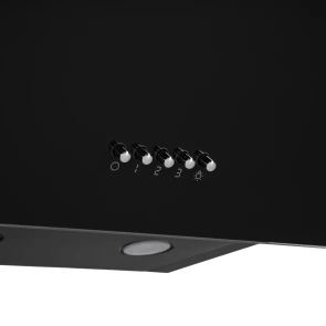 Витяжка ARDESTO похила, 60см, 900м3ч, скло, 2х1Вт LED, кнопкове, чорний №7