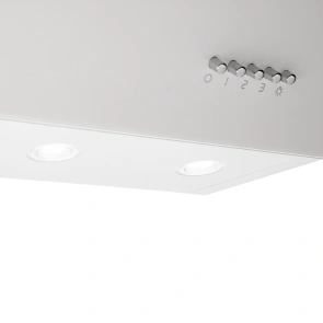 Витяжка ARDESTO похила, 60см, 900м3ч, скло, 2х1Вт LED, кнопкове, білий №9